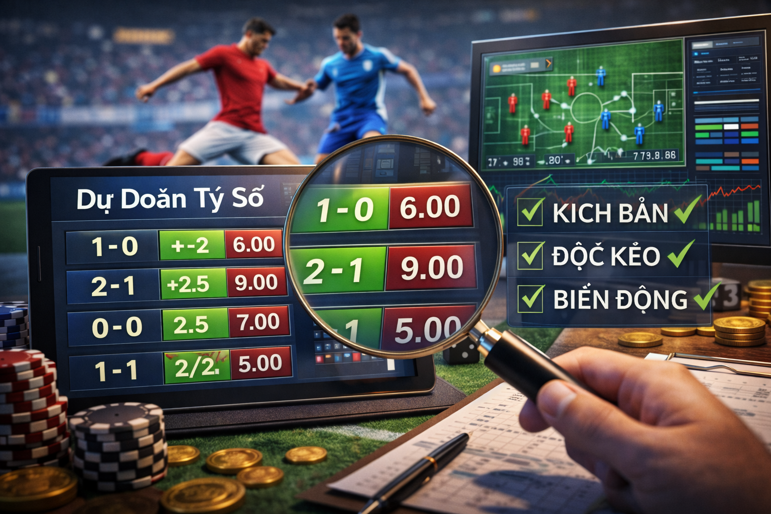 Dự đoán tỷ số bóng đá