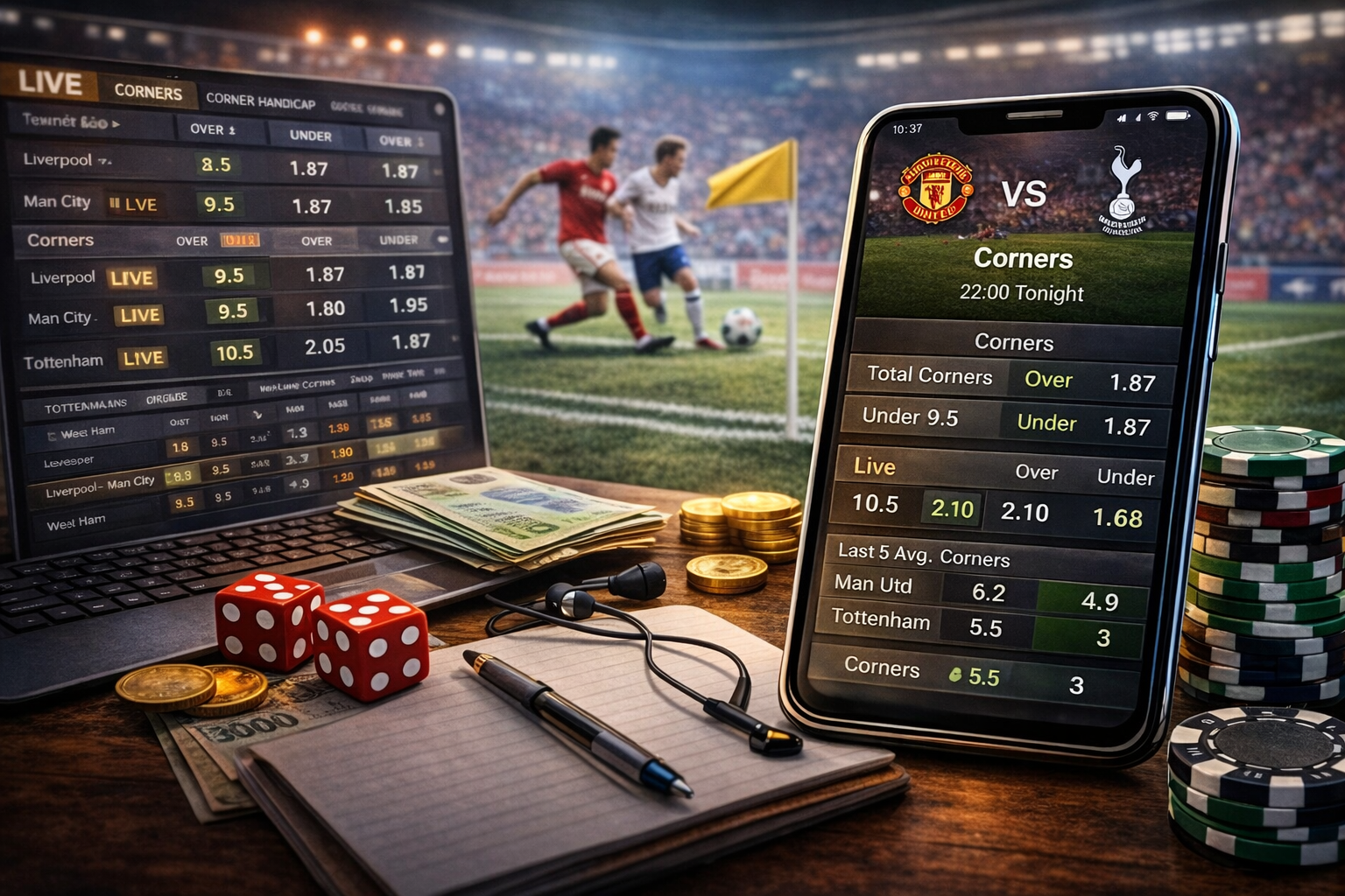 Cược góc bóng đá trực tuyến