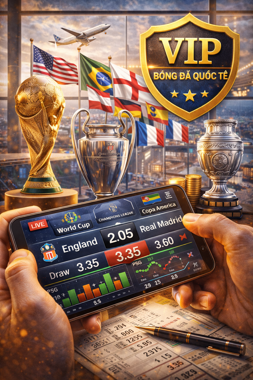 Cá cược bóng đá quốc tế vip