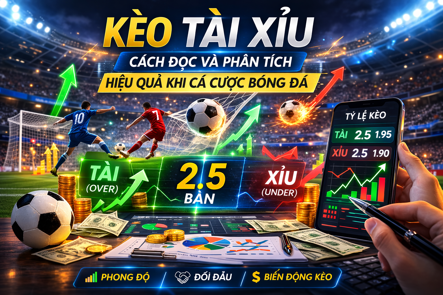 Cách đọc bảng kèo tài xỉu