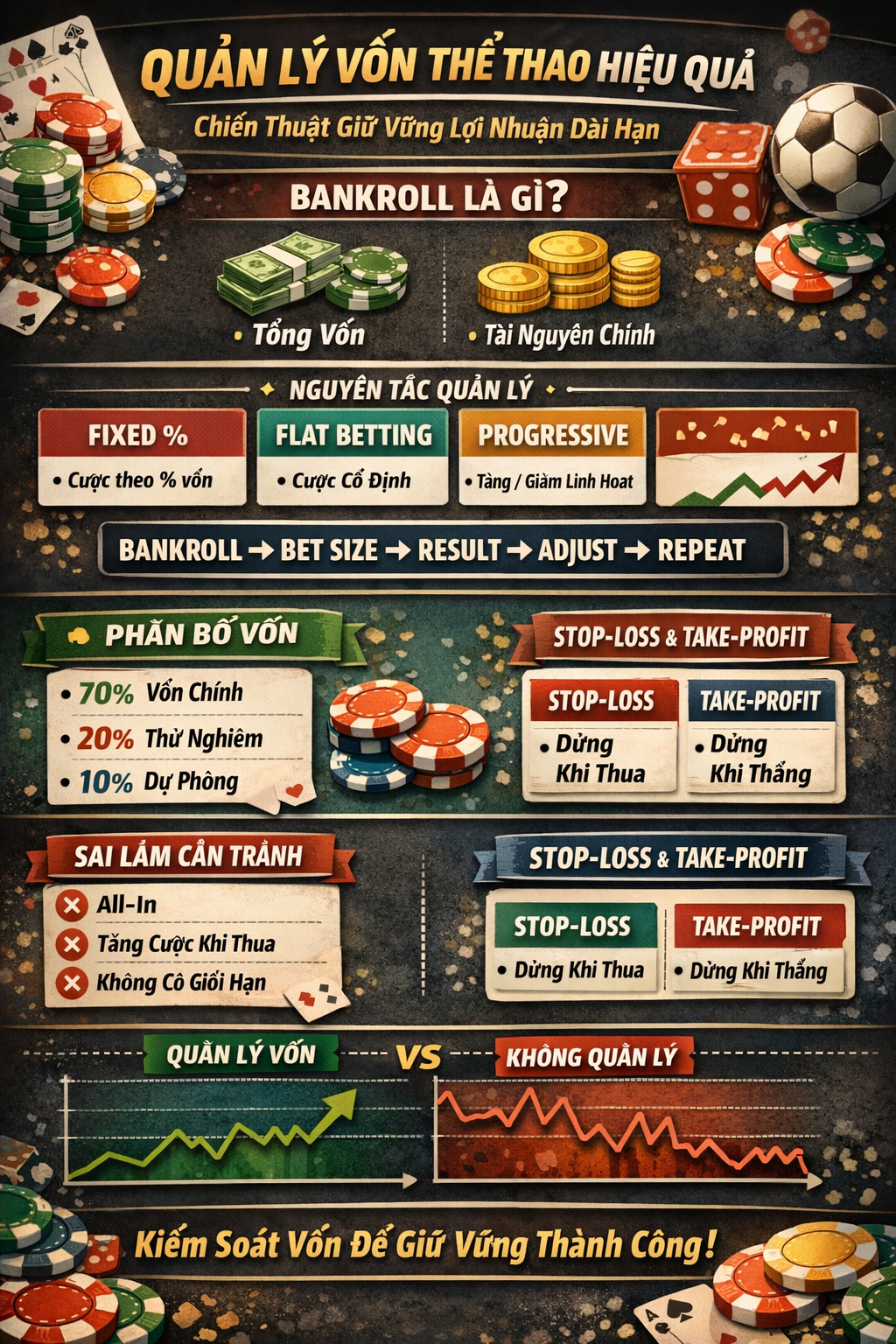 Quản lý vốn hiệu quả trong cược thể thao